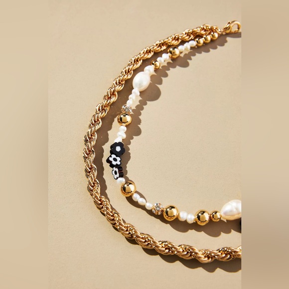 Dannijo Lucy 10K Gold-Plated & Multi-Stone Double-Strand Necklace NWT - Picture 3 of 17